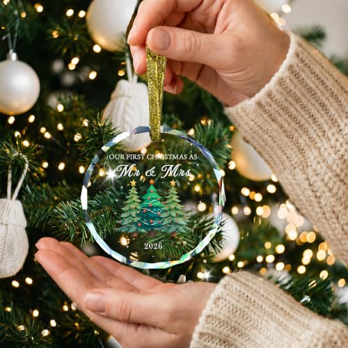 First Christmas Married Ornament 2026,Wedding Gifts - style: Wedding 2026