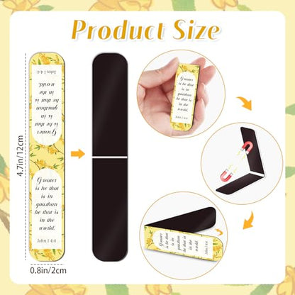 Flower Bible Magnetic Bookmarks Christian Magnet Bookmark Clips - color: 100-bible Flower