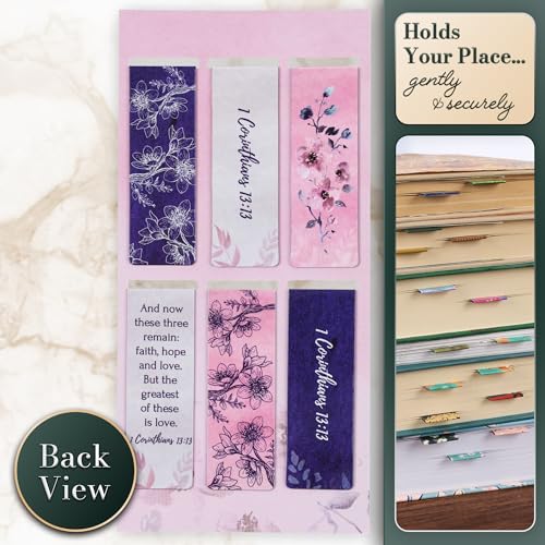 Christian Art Gifts Magnetic Scripture Bookmark Set for Women