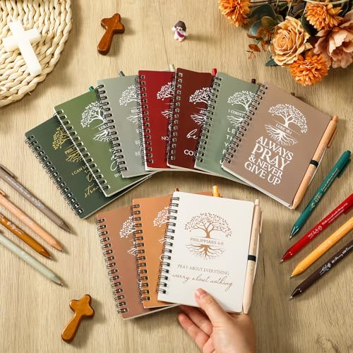 Kosiz Christian Gifts Bulk Prayer Journals with Pens,80 Pcs,Vivid Color - color: Neutral Color