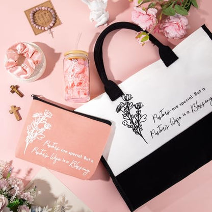 7 Pcs Pastor's Wife Appreciation Gifts Christian Set,Pink - color: Pink