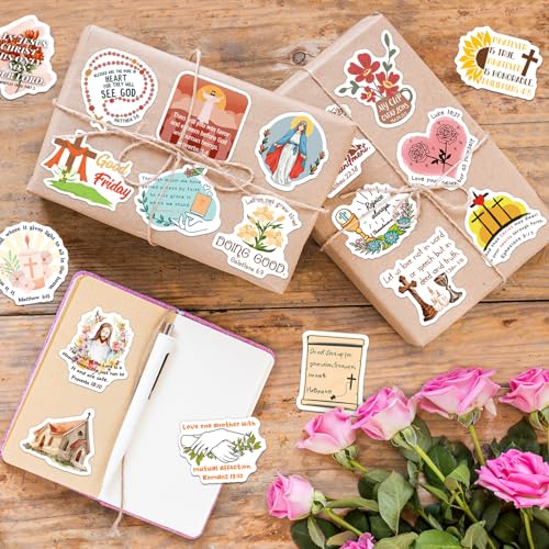 300 PCS Catholic Stickers for Women Adults, Religious Stickers