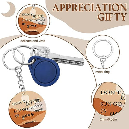Remuuly Christmas Christian Gift Mini Bible Keychain Bulk - color: Abstract