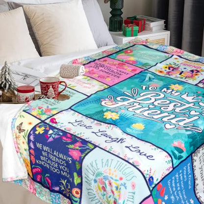 Best Friend Blanket, Best Friend Birthday Gifts for Women 50"x60" - color: Green-best Friend