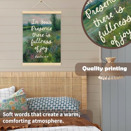 YZSLA Christian Home Decor,In Your Presence There Is Fullness of Joy - color: Bible-green