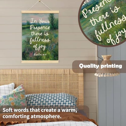 YZSLA Christian Home Decor,In Your Presence There Is Fullness of Joy - color: Bible-green