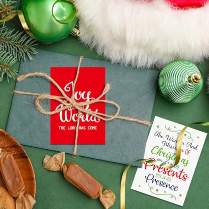 60 Pcs Christmas Bible Verse Gold Foil Wallet Cards, 3.5 Inch - color: Christmas