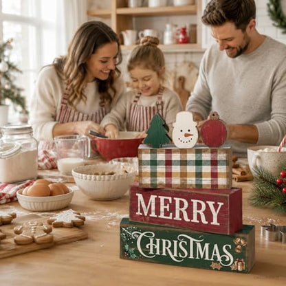 Christmas Decorations Indoor, Merry Christmas Snowman Tree Home Decor - style: Christmas