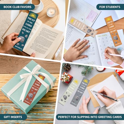 8 Pcs Bible Verse Bookmarks Inspirational Christian Gift for Women Page Markers Book Markers Set for Kids Religious Motivational Gifts for Daughter Son Faith Bookworm Book Club Reading Lovers Gift