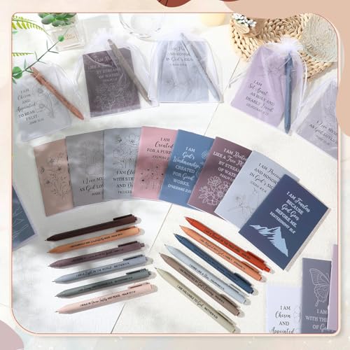 Mooliwe 24 Pcs Affirmation Notebooks Pens Bulk Gifts, Gratitude,Prayer - style: Prayer