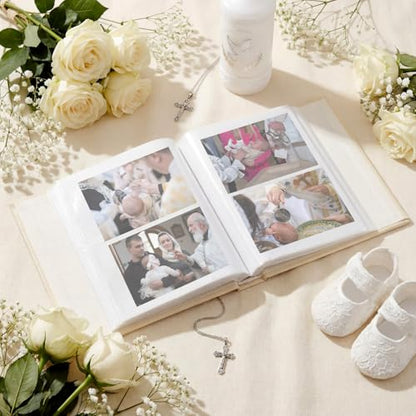 200 Pcs First Communion Photo Album Holds 4 x 6 Inch, Bread of Life - style: Bread of Life