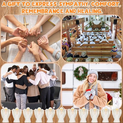 Geelin 50 Pcs Mini Angel Figurines Resin Little Small Tiny Miniature Angels - style: Sympathy
