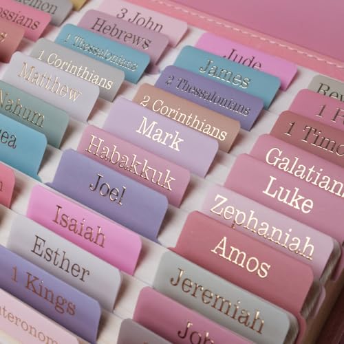 UPAFEXXI-Laminated Bible Tabs, Bible Tabs for Women and Men - color: Morandi