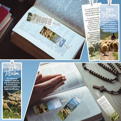 Dispowreath 60 Pcs 23rd Psalm Bookmarks Shepherd's Staff Religious Gift - style: Shepherd's Staff