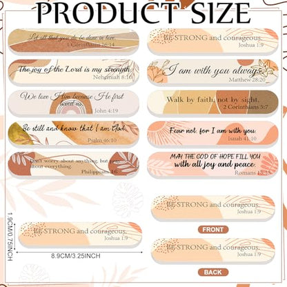 50 Pack Christian Nail Files Gifts Christian Boho Mini Emery Boards - style: Boho Bible