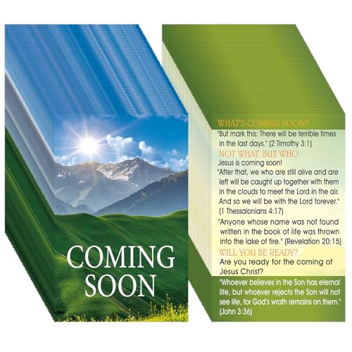 200 Pcs Gospel Tracts Salvation Cards,Coming Soon - style: Coming Soon
