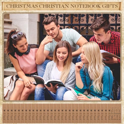 100 Pcs Christian Gifts Bulk Mini Christian Wildflower Notebook