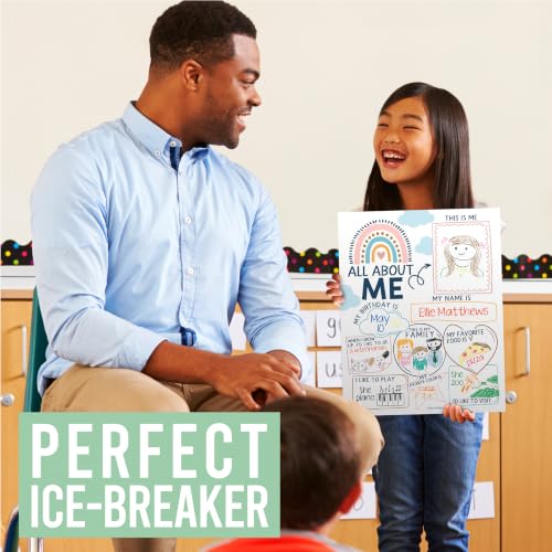 20 All About Me Posters Elementary Classroom Decor, Star Student Poster - color: Boho
