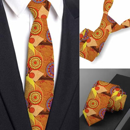 funny Ties for Men Business Novelty Men's Neckties for Festival Holiday Party Valentine's Day Wedding Christmas - color: African Ethnic Style