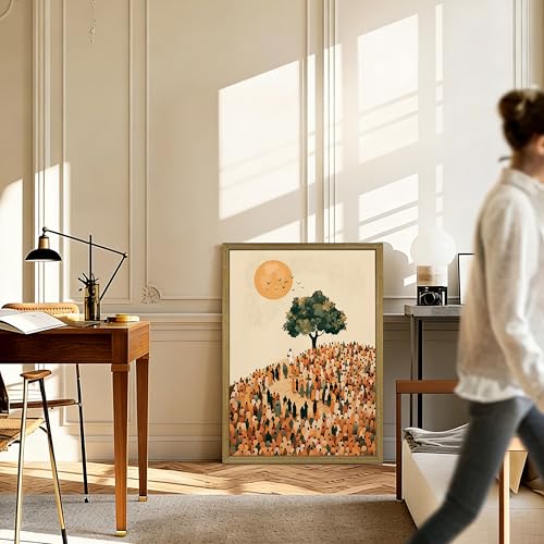 Framed Jesus Feeds the 5000 Wall Art, Vintage Christian Bible Art Canvas Prints, Inspirational Religious Artwork Wall Decor for Living Room Bedroom Prayer Room – 24x36 Inch - color: Jesus D, size: 36"L x 24"W