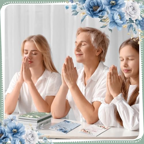 Gilprop 50 Pcs Mother's Day Church Gifts Bulk Christian Mother's Day Floral Notebooks Jesus Bible Notepad Religious Scripture Prayer Inspirational Journals for Mom Catholic Group Members Sunday School - style: Mother's Day