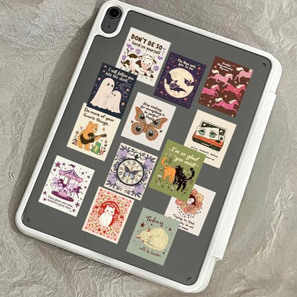50PCS Motivational Stickers, Vintage Inspirational Stickers - style: Weird