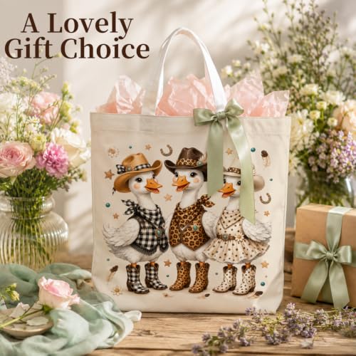 Western Cowgirl Canvas Tote Bag Cowgirl Gifts - color: Western Cowboy Theme 14