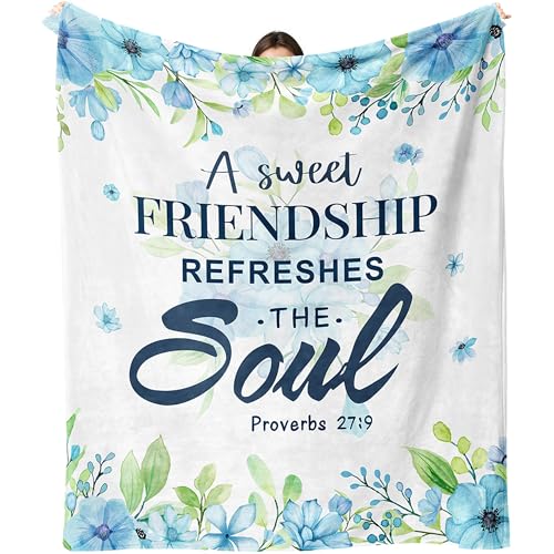 Friendship Blanket for Women, Best Friend Birthday Gifts for Women 50"X60"