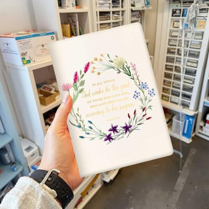 Wild flowers Christian Notebook, Bible Verse Journal Notebook for Women - color: Multi 1291