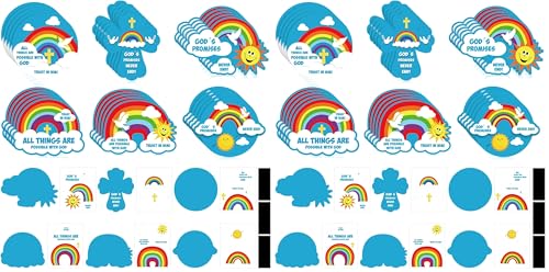 Yeaqee 30 Pcs VBS God's Promises Crafts Sunday School Crafts - size: Medium (Pack of 2)
