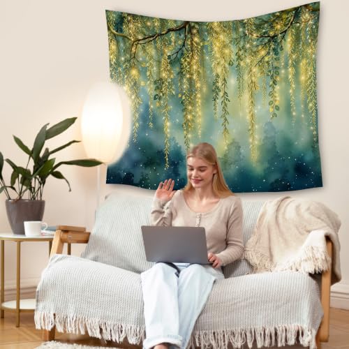 HUGANE Fantasy Willow Tree Tapestry Wall Decor 50x60 Inch - color: Colour-06