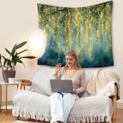 HUGANE Fantasy Willow Tree Tapestry Wall Decor 50x60 Inch - color: Colour-06