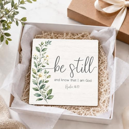 Be Still and Know That I Am God Wood Sign 5.1" Christian Decor(036 - color: Be still7