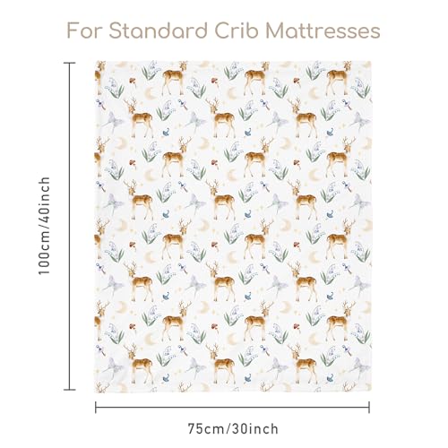 Fleece Baby Blankets for Girls & Boys, Infant Toddler Blanket - color: Purple Deer