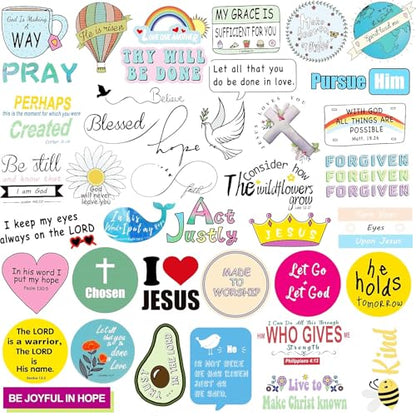 200Pcs Inspirational Christian Jesus Stickers for Kids,Bible Verse Stickers - style: Cute 200pcs