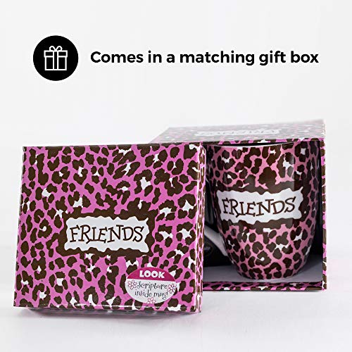 Divinity Boutique 20611 Boxed Mugs, Friends Leopard, 12 ounce - color: Friends Leopard