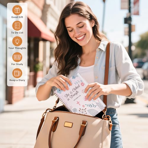 Aesthetic Christian Bible Journal for Women 5.5x8.3 Inch - color: 3-Christian-Notebook