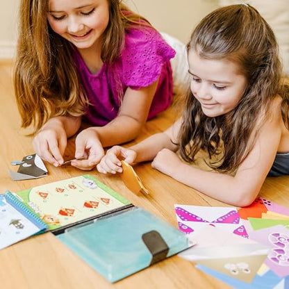 Melissa & Doug On The Go Origami Animals Craft Activity Set - 38 Stickers, 40 Origami Papers