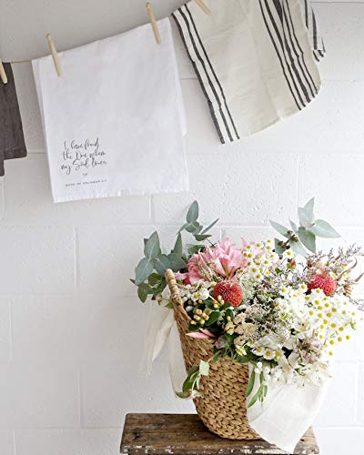 The Cotton & Canvas Co. I Have Found The One Whom My Soul Loves, Song of Solomon 3:4 Scripture, Bible, Religious, Soft and Absorbent Tea Towel, Flour Sack Towel and Dish Cloth