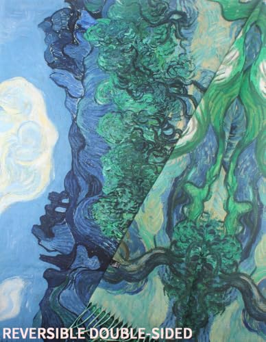 Umjetnost Soft Cashmere Feel Scarf For Women Winter Warm Scarves Large Shawl Wrap Monet Van Gogh Art Print - color: C04 Blue&green