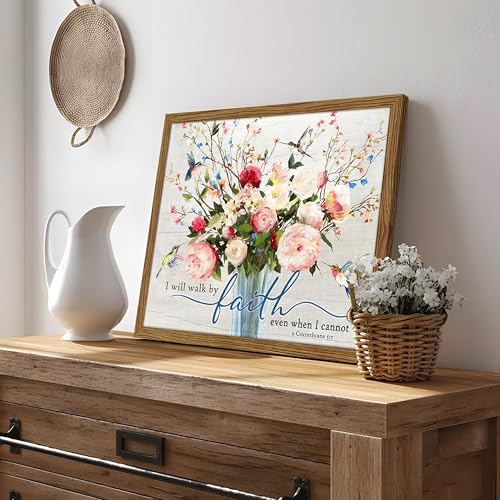Bible Verses Wall Decor Scripture Wall Art Wood Framed 16x24 Inch - color: Corinthians-wood, size: 24"L x 16"W