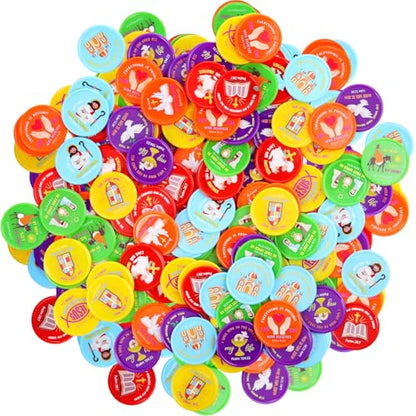 Eersida 120 Pcs Christian Coins Bulk Bible Verse Jesus Tokens, Stylish - style: Stylish