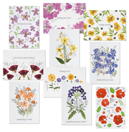 Current Thinking of You Cards - style: Pressed Flowers