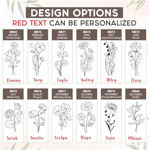 Personalized Birth Flower Memory Box, Birthday Gift for Girls & Teens - style: 7. Birth Flower
