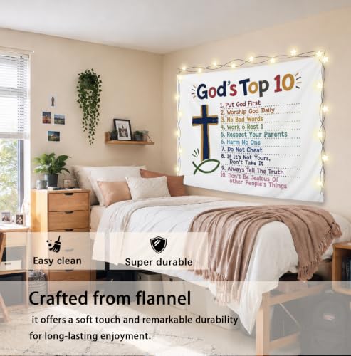 Elpwk Boho Christian Nursery Classroom Tapestry Wall Decor 50x60 Inch - color: Boho Christianity