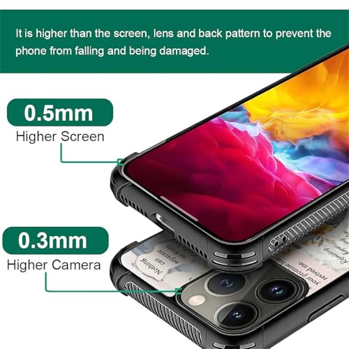 for iPhone 16 Pro Case | Classic Slim Cover Design | Bible Verses Heart - color: Bible Verses Heart, size: iPhone 16 Pro