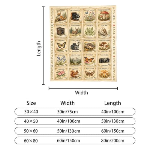 jerkboo Animals Throw Blanket Gift 50"x60" - color: Animals, size: 60"x50"