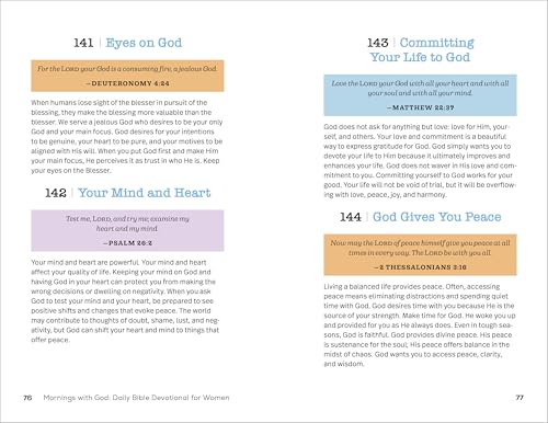 Mornings With God: Daily Bible Devotional for Women: 365 Devotions to Inspire Your Day