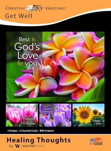 Warner Press Card-Boxed-Healing Thoughts Assorted Get Well (KJV) (Box Of 12)