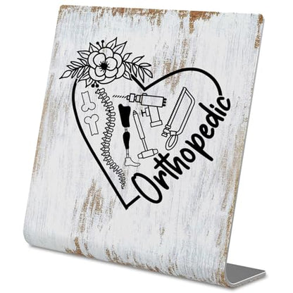 TRCENDE Thank You Gift For Orthopedic Surgeon, Orthopedist Doctor appreciation gift, Graduation Gift For Orthopedist,New Beginnings Gift For Her, Home Office Metal Sign Plaque XLk228, 4X4X1, Retro - style: Orthopedic